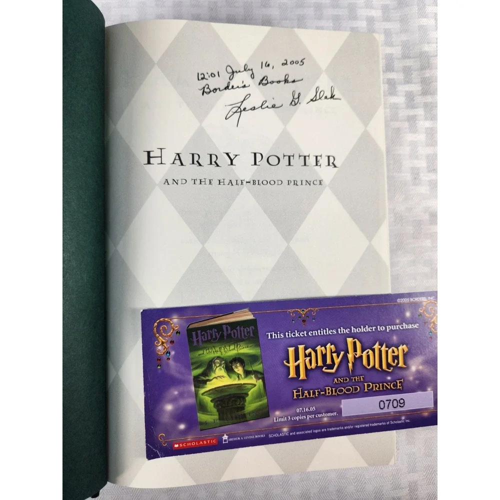 First Edition Harry Potter and the Half Blood Prince Pre-order Launch Signed